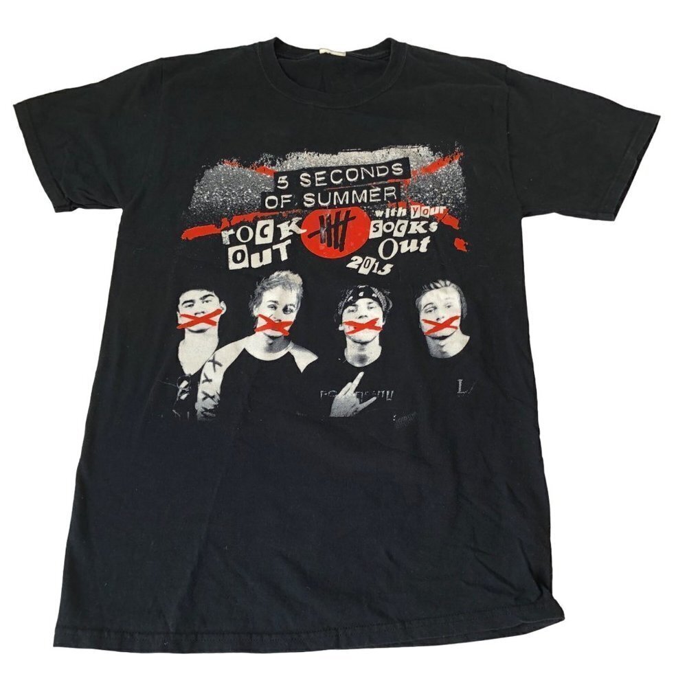 5SOS Band Concert Tour T Shirt North American‎ Tour 2015 Size XS or S